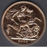 GOLD COINS : 2009 Full Gold Sovereign in proof condition