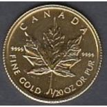 GOLD COINS : 2006 Canada Maple Leaf solid .