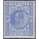 STAMPS GREAT BRITAIN : 1912 10/- Blue,