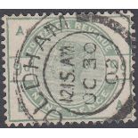 STAMPS GREAT BRITAIN : 1883 9d Dull Green,