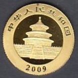 GOLD COINS : 2009 Year of The Panda solid .