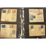 POSTAL HISTORY : Two albums of German covers includes Third Reich and a couple of Zeppelin