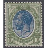 STAMPS SOUTH AFRICA 1913 10/- Deep Blue and Olive Green,