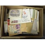 STAMPS POSTAL HISTORY GERMANY, box with several hundred covers, mostly post-war.