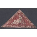 STAMPS SOUTH AFRICA 1853 CAPE OF GOOD HOPE 1d Brown Red,