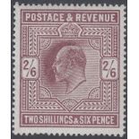 STAMPS GREAT BRITAIN : 1911 2/6 Dark Purple superb unmounted mint SG 317