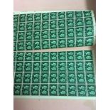 STAMPS GREAT BRITAIN : Large flat box with sheets (perf seperation) and part sheets of the 1940