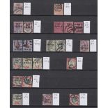 STAMPS GREAT BRITAIN : Official overprint issues. Selection of U/M, mint & used on four stock pages.