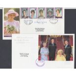 STAMPS GREAT BRITAIN : 1998 Diana FDC and 2000 Queen Mother FDC,