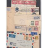 STAMPS POSTAL HISTORY : WORLD, range of covers mostly pre 1945, some useful registered items,