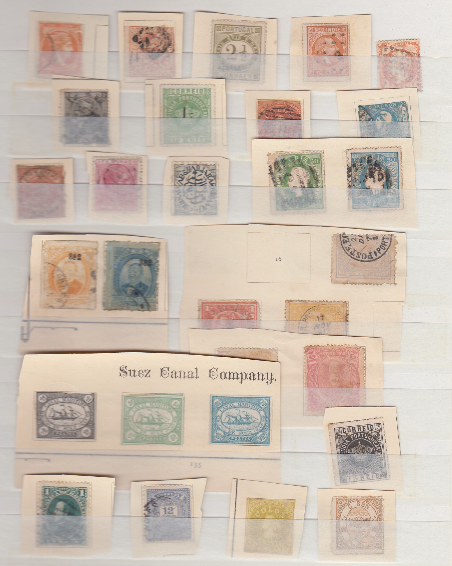 STAMPS : Stockbook with old classic stamps, noted to include early China Dragons, Haiti, Hawaii, - Image 4 of 7