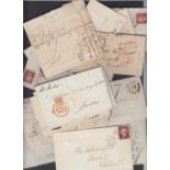 GREAT BRITAIN POSTAL HISTORY : SCOTLAND, a small selection of pre-stamp,