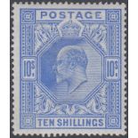 STAMPS GREAT BRITAIN : 1902 10/- Ultramarine,