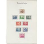 STAMPS GERMANY Collection in four albums and a folder,