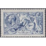 STAMPS GREAT BRITAIN : 1915 10/- Deep Blue Seahorse,