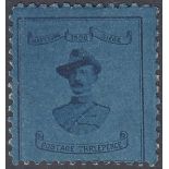 STAMPS : 1900 CAPE MAFEKING 3d Deep Blue and Blue,