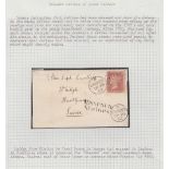 STAMPS GREAT BRITAIN POSTAL HISTORY : 1862 letter from Eton School with 1d Star C10, Windsor duplex,