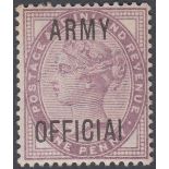 STAMPS GREAT BRITAIN : 1896 1d Lilac,