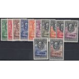 STAMPS BECUANALAND 1932 GV mounted mint set to 10/- SG 99-110