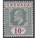 STAMPS GRENADA 1906 10/- Green and Purpl