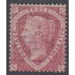 STAMPS GREAT BRITAIN : 1870 1 1/2d Rose