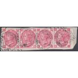 STAMPS GREAT BRITAIN : 1872 3d Rose plat
