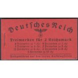 STAMPS GERMANY : 1940/41 Hindenburg definitive (Swastikas wmk) complete booklet in fine condition,