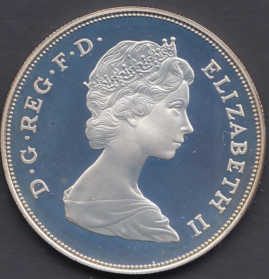 COINS : 1980 Queen Mother SILVER crown 28.