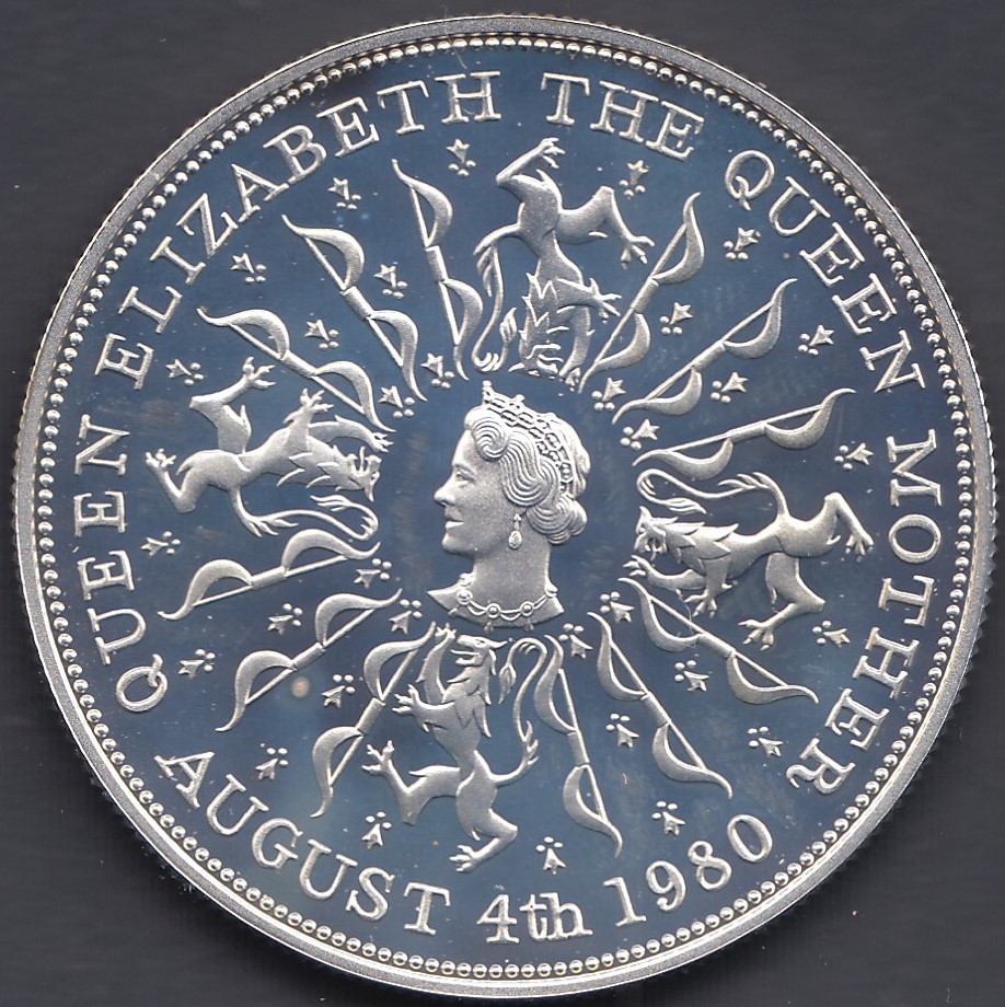 COINS : 1980 Queen Mother SILVER crown 28. - Image 2 of 2