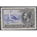 STAMPS CAYMAN : 1935 GV pictorial issue, 2/- ultramarine & black, lightly M/M, SG 105.