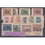 STAMPS : BELGIAN OCCUPATION, 1919 Belgian stamps overprinted 'Allemagne Duitschland',