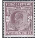 GREAT BRITAIN STAMPS : 1911 2/6 Dull Reddish Purple, superb unmounted mint ,