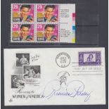 AUTOGRAPHS : PRISCILLA PRESLEY signed USA first day cover ,