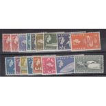 STAMPS SOUTH GEORGIA, 1963-69 U/M definitive set of 16, SG 1-16.