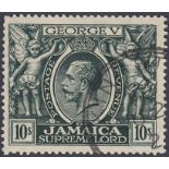 STAMPS JAMAICA : 1920 10/- Myrtle Green,