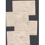 POSTAL HISTORY : EGYPT, four WWI postcards sent from Egypt to Redhill, Surrey.