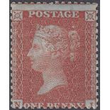 GREAT BRITAIN STAMPS : 1855 1d Red Brown, Perf 14 Large Crown,