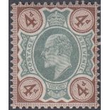 GREAT BRITAIN STAMPS : 1902 4d Green and Grey Brown,