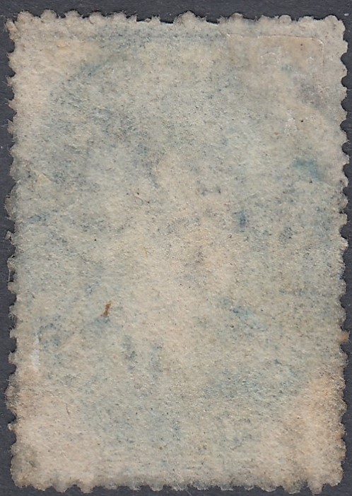 STAMPS CEYLON : 1861 QV 2/- dull blue used, clean-cut & intermediate perf, SG 27. - Image 2 of 2