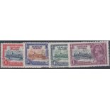 STAMPS FALKLANDS : 1935 GV Silver Jubilee, 'SPECIMEN' perf set, fine M/M, SG 139s-42s.