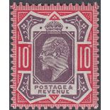 GREAT BRITAIN STAMPS : 1911 10d Dull Reddish Purple and Carmine mounted mint SG M33(6) Cat £80