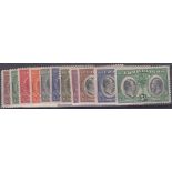 STAMPS CAYMAN : 1932 Centenary set to 5/- only (no 10/-), lightly M/M, SG 84-94.