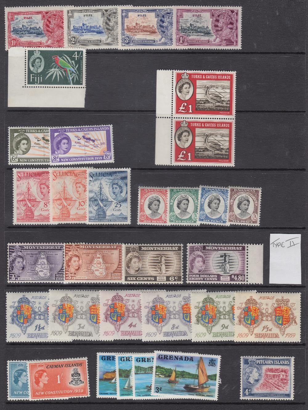 STAMP COLLECTION : CARIBBEAN, stockpage with various mint & U/M issues incl.