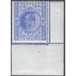 GREAT BRITAIN STAMPS : 1912 10/- Blue,