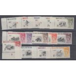 STAMPS FALKLANDS : 1960 QEII definitive set (less 1/3d), all fine U/M, SG 193-207.