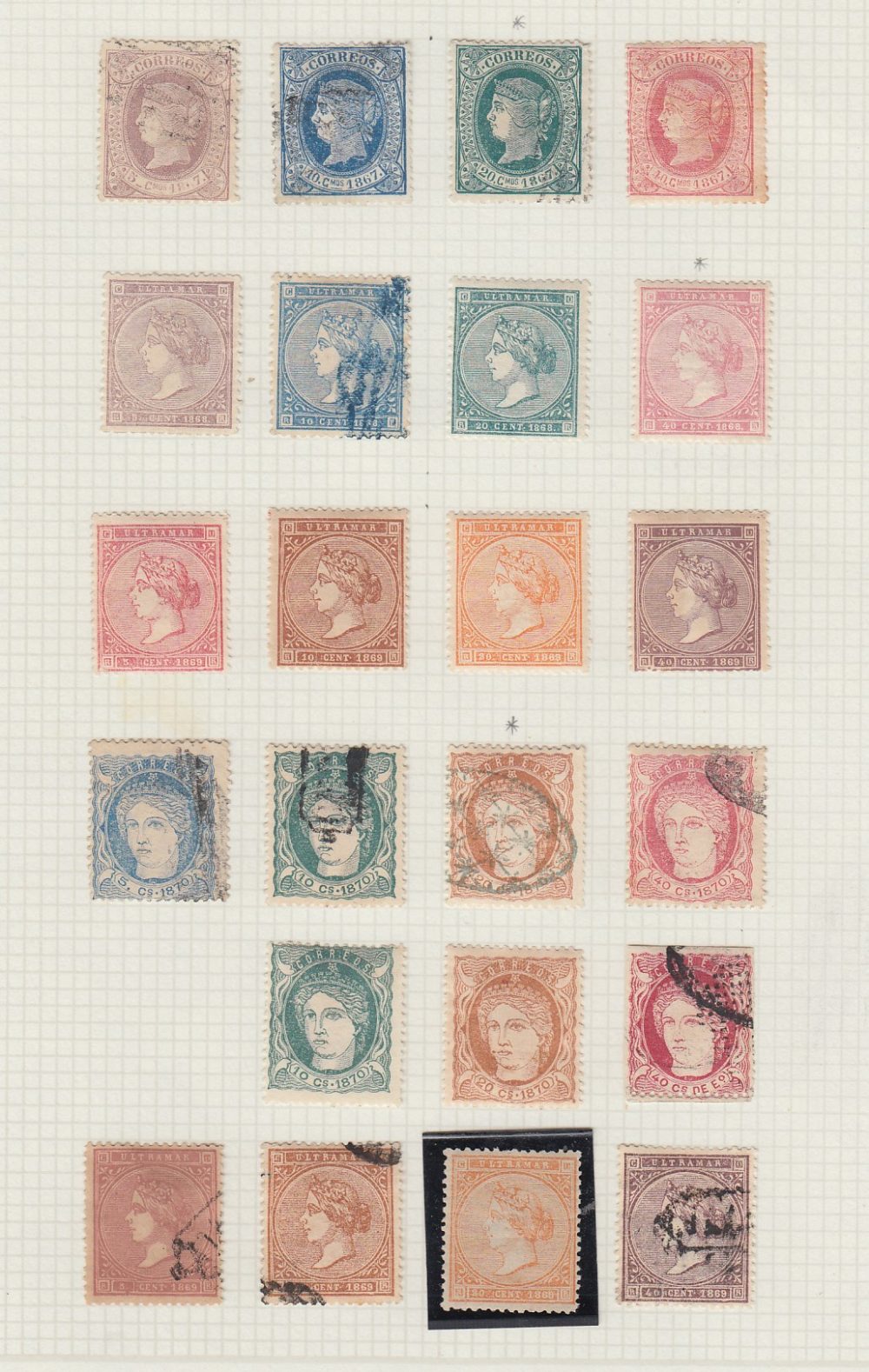 STAMP COLLECTION: Spanish Caribbean collection on four album pages, mint and used. - Bild 2 aus 4