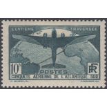 STAMPS FRANCE : 1936 100th Flight between France & S.