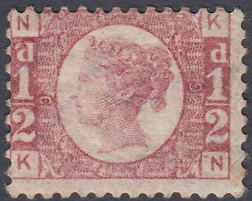 GREAT BRITAIN STAMPS : 1870 1/2d Red PLA