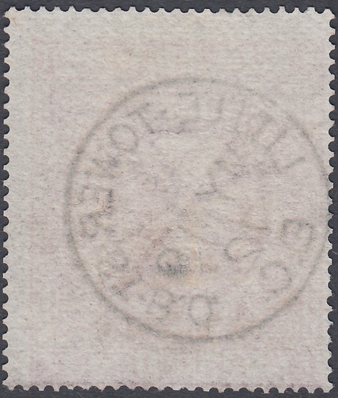 GREAT BRITAIN STAMPS : 1867 5/- Rose Pla - Image 2 of 2