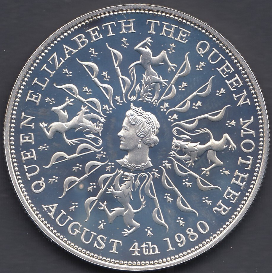 COINS : 1980 Queen Mother SILVER crown 2 - Image 2 of 2